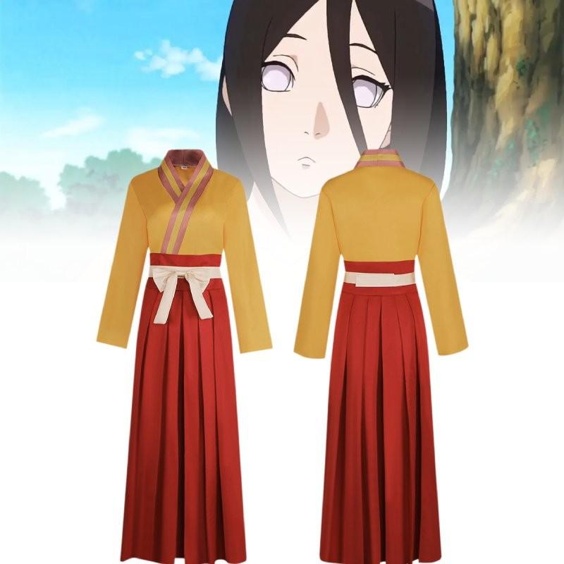 Naruto Hyuuga Hanabi Ladies Role Play Costume Suit Cosplay Clothes Set Dresses
