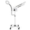 Dual-Function Facial Steamer with Touch Screen Timer, Cold/Hot Mist, LED Lamp, and Magnifying Glass