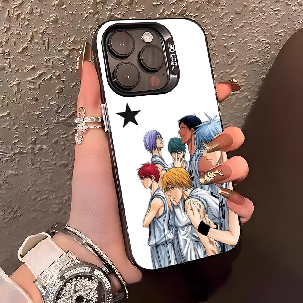 

K-Kuroko No B-Basket Phone Case For IPhone17 Air 16 15 14 Plus 13 12 11 Pro XS Max Silver Black Bumper Case iPhone 14 Plus