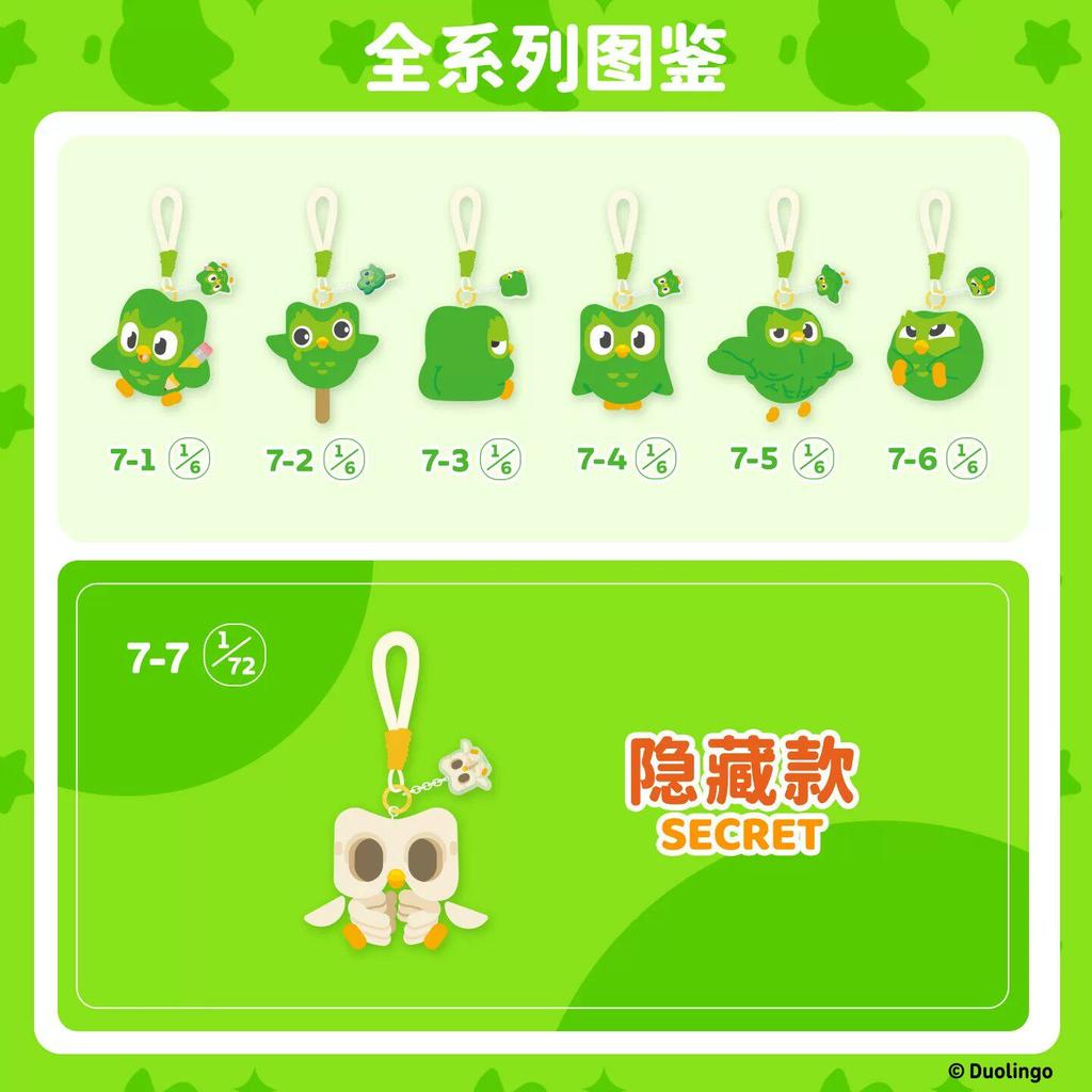 New Original Blind Box Duolingo Fragrance Pendant Series Cotton PVC Doll Mystery Box Car Bag Decor Cute Toy Birthday Gift