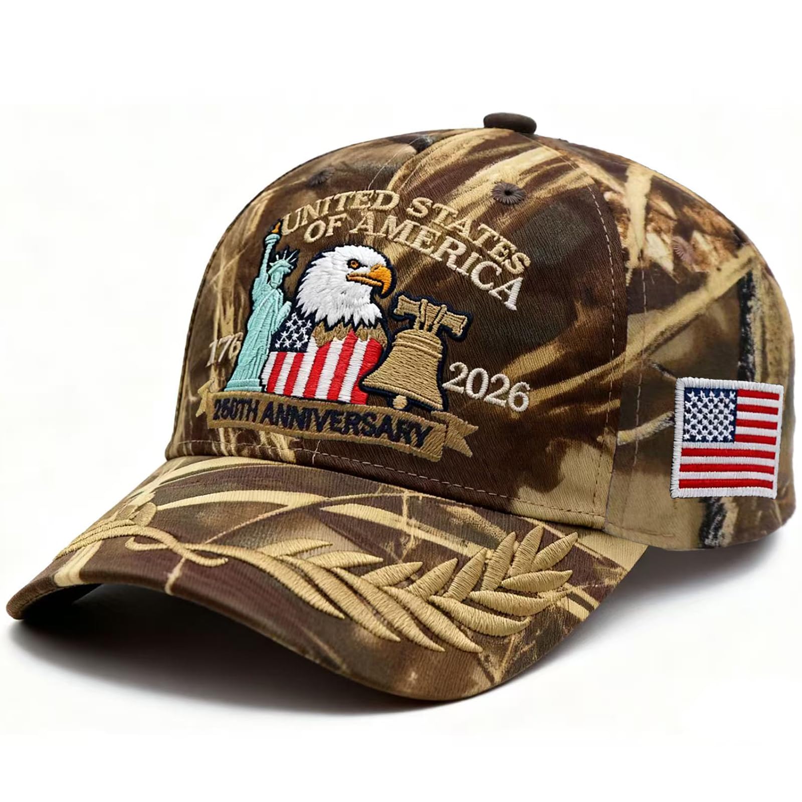 250 Anniversary USA Hat 250th Ripped Denim Cap 250 Anniversary USA Merchandise Baseball Cap for Men Women