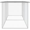 Vidaxl Chicken Coop, With Roof, Light Gray, 203X98X90 Cm, Steel