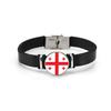 World Cup Country Flags Leather Bracelet Bangle - European Cup Flag Design Jewelry