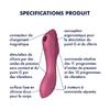 2 In 1 Clitoral Stimulator And Vibrator Curvy Trinity 3 Red Satisfyer Cc597772