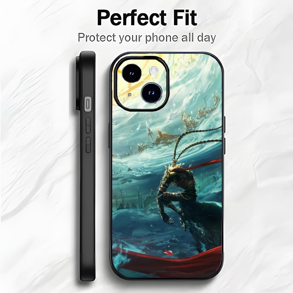 Classic Mighty Game S-Sun Wukong Phone Case Phone Case Soft Packaging Lightweight For iPhone17 16 15 14 13ProMax