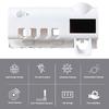 UV Toothbrush Holder with 1200mAh Battery Smart Induction Wall Mount Toothbrush Rack USB Charging