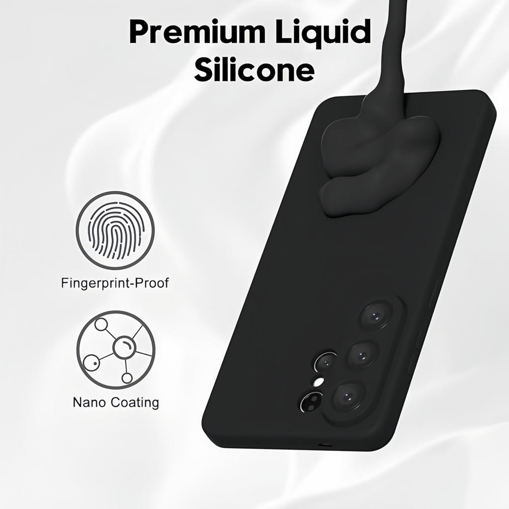 Noble Fashion Solid Colour Shockproof Protective Liquid Silicone Case For Samsung Galaxy S26 Ultra
