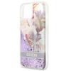 Guess Guhcp13Slflsu Iphone 13 Mini 5,4 Fioletowy/Purple Hardcase Flower Liquid Glitter