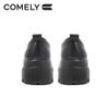 COMELY Women's Thick-Soled Leather Lace-Up Oxford Shoes