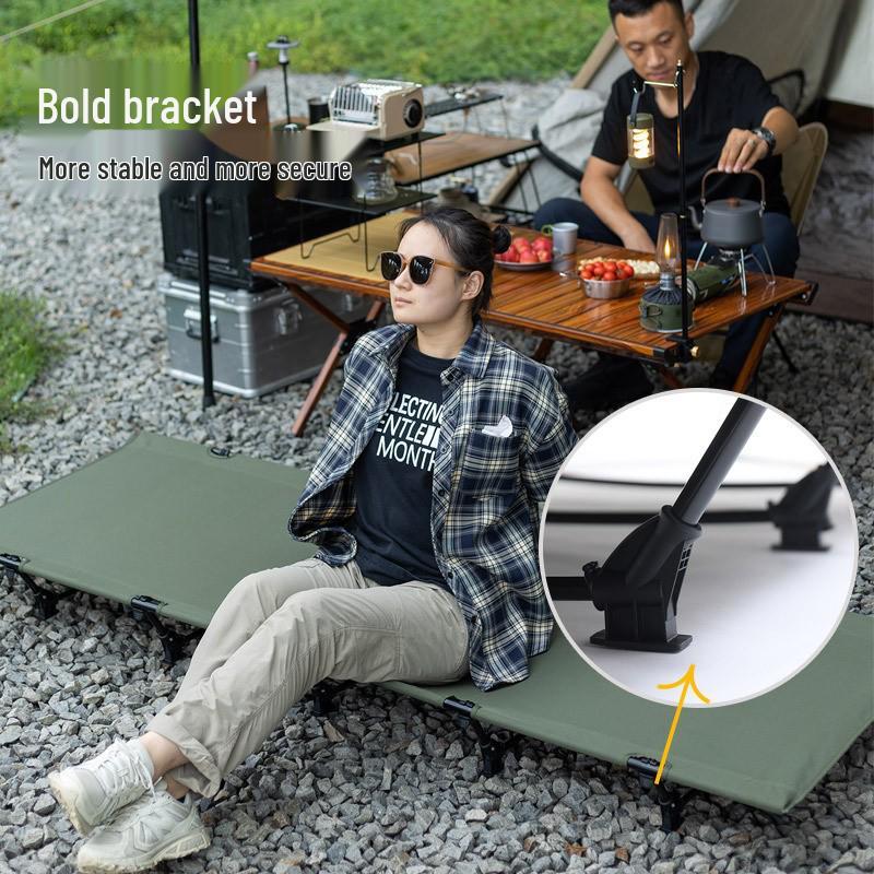 Ultra-Light Aluminum Folding Bed for Camping, Office, Hospital, and Outdoor Use