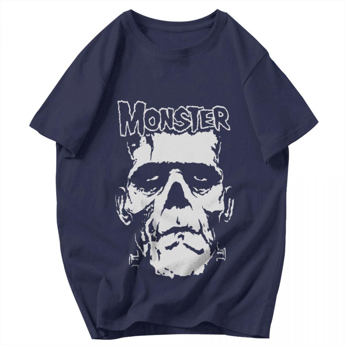 

Men T Shirt Monster Frankenstein And Bride Trendy Summer Y2K Graphic Tees Unisex Clothing T Shirts 4XL
