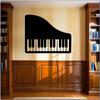 1 Stück Horizontale Klavier Laserschnitt Metall Wandkunst, Schwarzes Eisen Musik Dekor, Moderne Wanddekoration für Wohnzimmer Schlafzimmer, Geschenk für Musikliebhaber