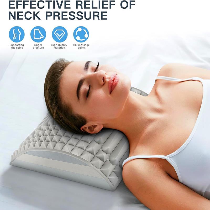 Back Stretcher Pillow Neck Lumbar Support Massager for Neck Waist Back Herniated Disc Pain Relief Massage Relaxation Tools