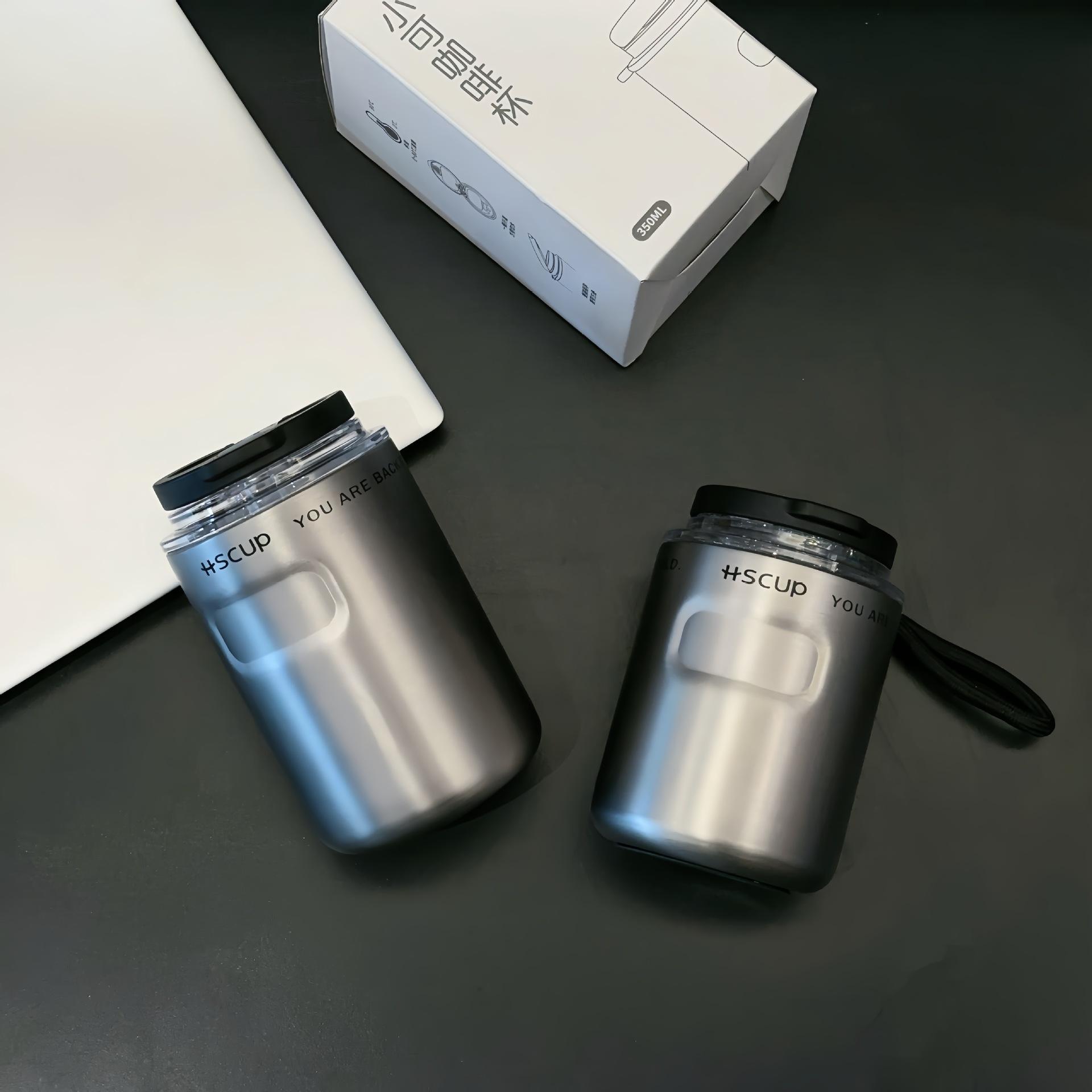 

Insulated Stainless Steel Coffee Tumbler Reusable Iced Coffee Cup Hot Coffee Travel Thermal Mug 260ml срібний