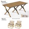 Kashicong Outdoor Portable Folding Camping Table & Chair Set