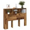 VidaXL Headboard Cabinet Old Wood 140x19x103.5 Cm, Headboard, Bedroom Cabinet, Wall-mounted Headboard, 856868