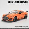 Large 1/18 Alloy Die-cast Ford Mustang GT500 Car Model Collection Ornaments Simulation Sound and Light for Boys Birthday Gift