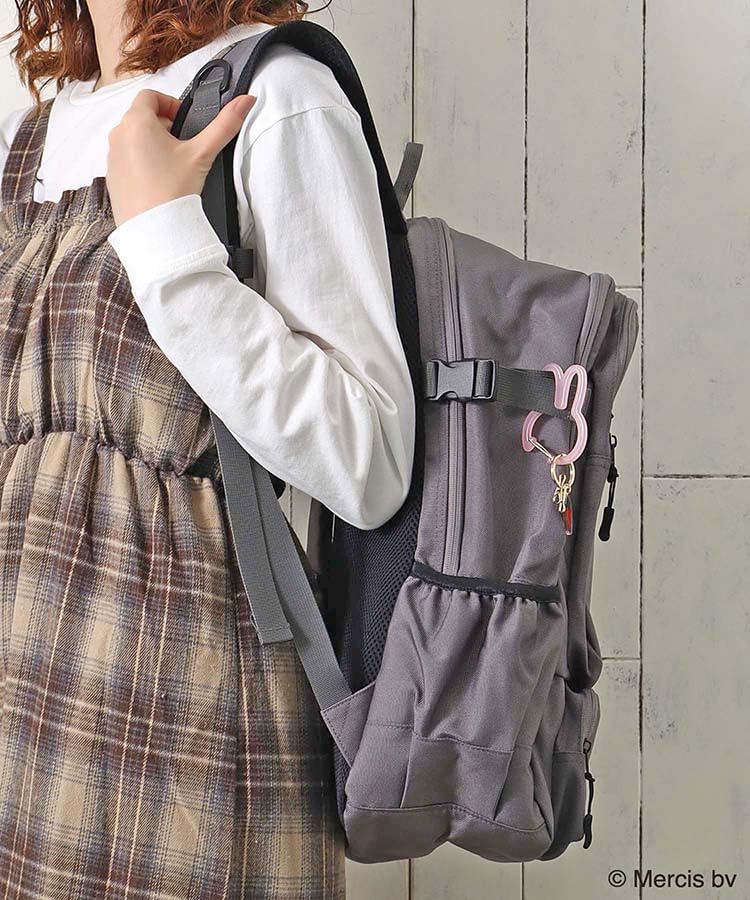 [Bleu Bleuet] Miffy Strawberry Carabiner Charm Keychain (White)