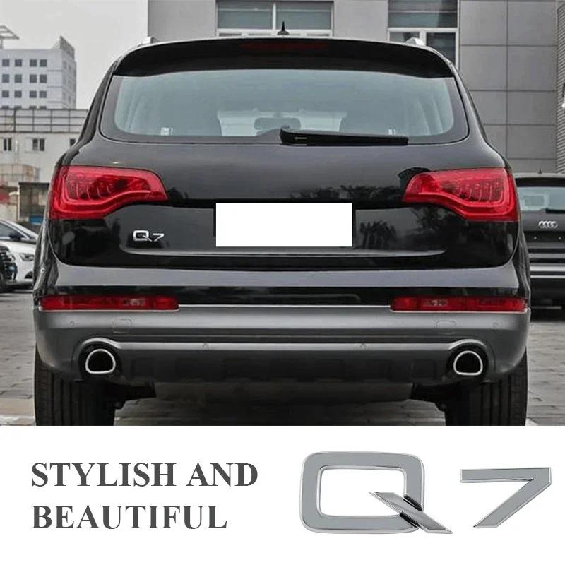 1Pcs ABS Car Decorations Accessories Sticker Decals Auto Trunk Emblem Badge For Audi Sline A3 A4 A5 A6 A7 A8 Q1 Q2 Q3 Q5 Q7 Q8