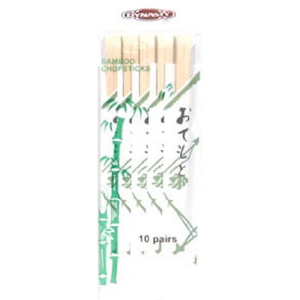 Bamboo Chopsticks Eco-Friendly Utensils Pack of 12 Durable Biodegradable Asian Cooking Sushi Noodles Rice Daily Use Lightweight
