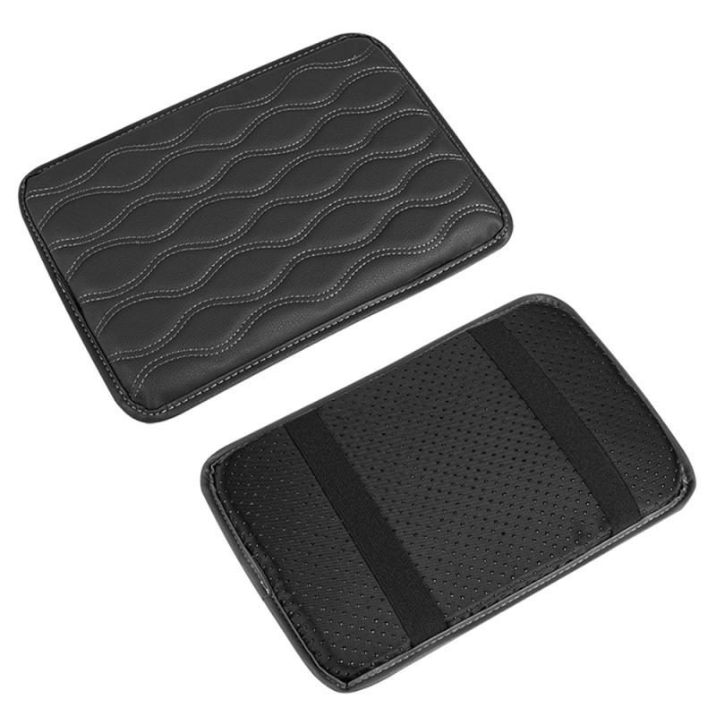 Car Armrest Box Pad Leather Waterproof Center Console Arm Rest Cushion Pads  Cover For SUV/Truck/Vehicle Car Accessories
