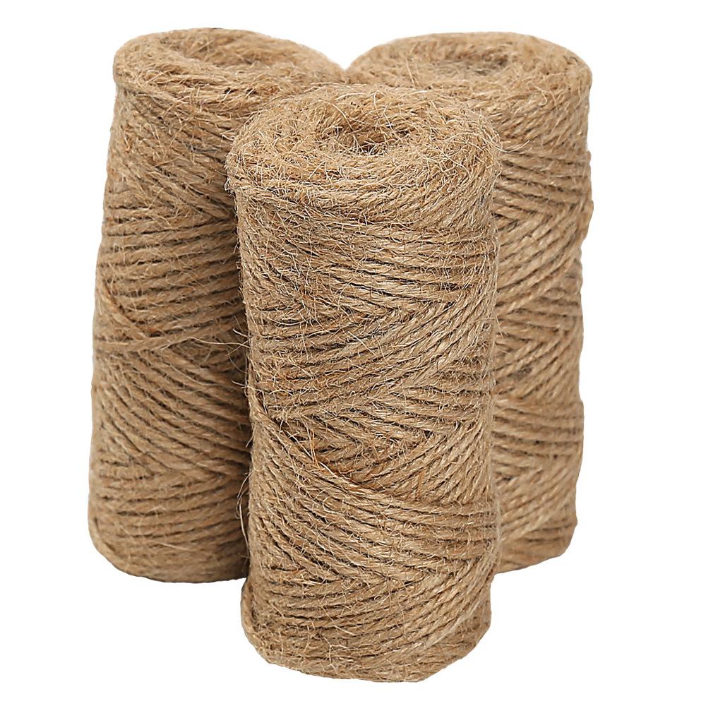 2.5Mm Jute Rope, Hemp Thread Diy Material, Hand-Woven Mesh Photo Wall Decoration, Tied Rope