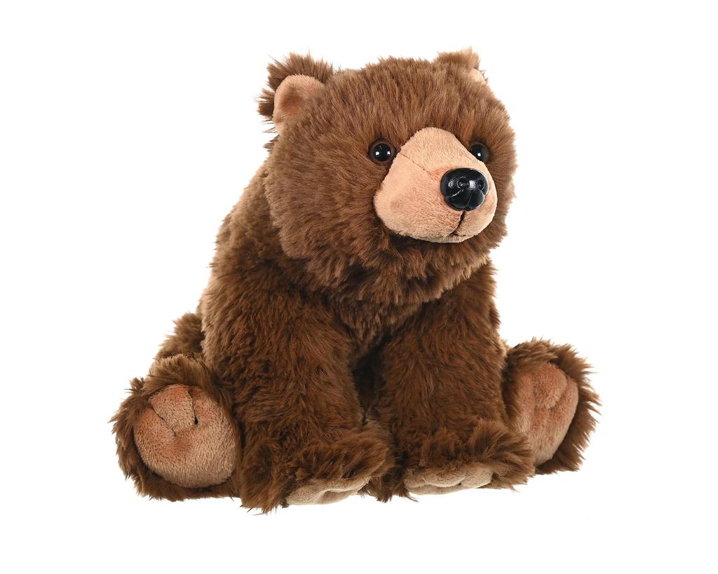 Wild Republic Brown Bear Stuffed Animal Plush Toy, 12"