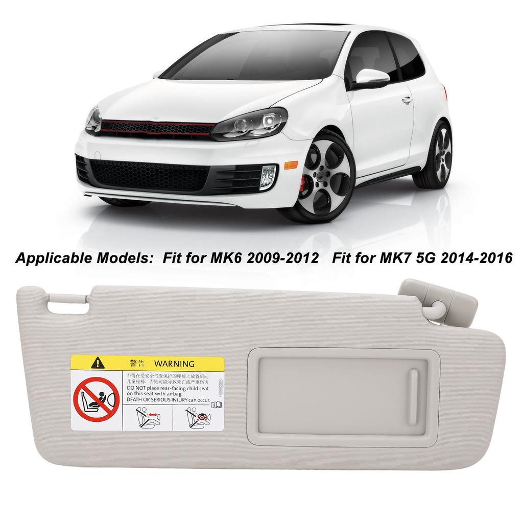 Auto-Sonnenblende 5G0857551AJ Linke Fahrerseite Abgrifffestes Innen-Sonnenbrett Passend für MK6 MK7 5G