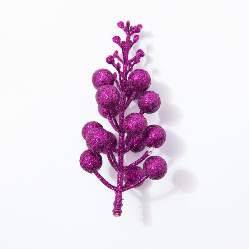 15-Piece Gold Powder Ball Christmas Tree & Wreath Ornaments