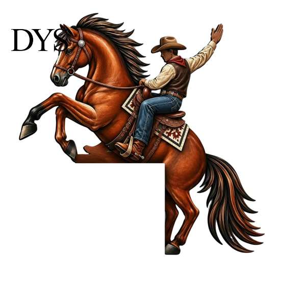 Western Pastoral Room Decor Horse Wooden Door Topper Decor, 2D Printed Rustic Frame Wild Aesthetic Wall Hanging Ornament, Top Shelf Decoration