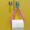 Pink Hanging Beaded Tissue Holder Toilet Paper Holder Phone Chain Multifunctional Decoration Paper Storage Box Home Accessories