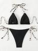 Sexy Bikini 2026 Women Swimsuit Halter Tie Back Micro Thong Bikini Set Lace Up Female Swimwear for Woman Beach Wear Bathing Suit
