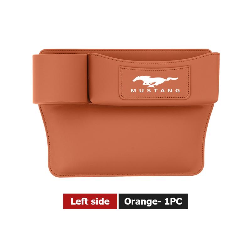 YYQO6 Leather Car Seat Gap Water Cup Holder Box Storage Bag For Ford Escape Ecosport Fusion Explorer Expedition Taurus