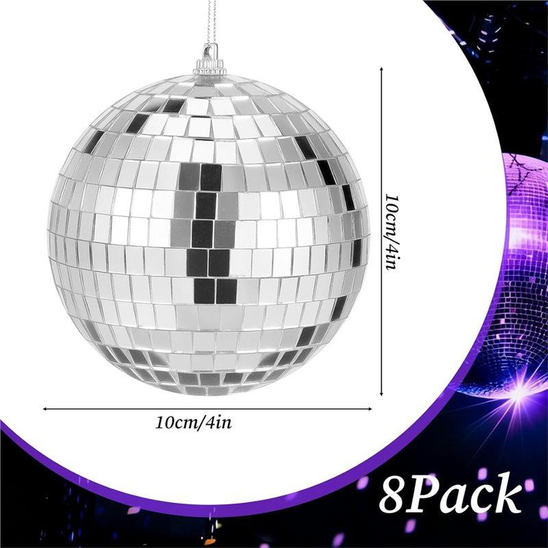 Fresh Disco Light Mirror Ball 4 Inch Small Mirror Ball Hanging Disco Balls For Home Stage Props