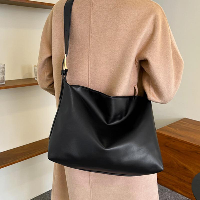 Female College Students Classroom Bag Shoulder Bag Large Capacity Women's Bag Simple Tote