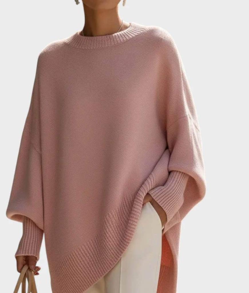 Oversized Knit Sweater Women Loose Fit Casual Pullover Long Sleeve Top