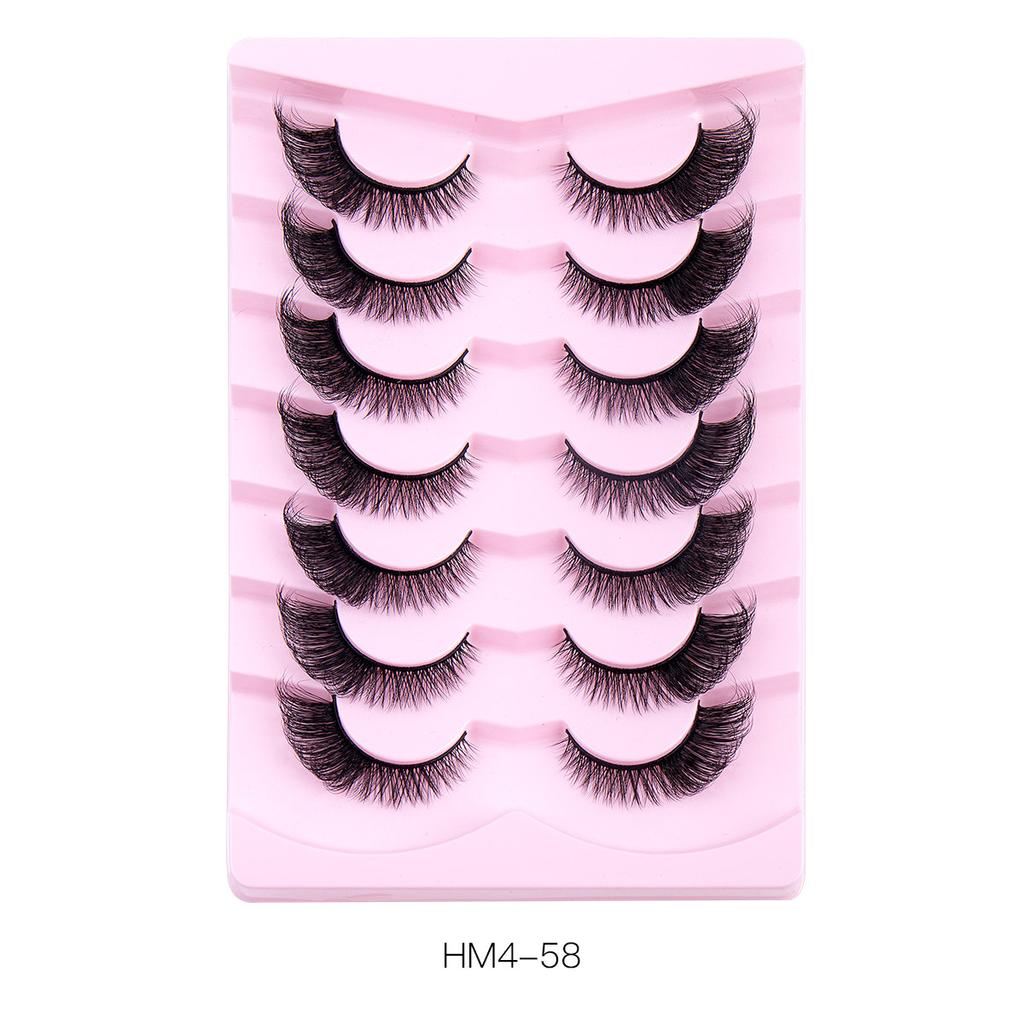 Oblique Flying Fox Eye False Eyelashes 7 Pairs Of Simulated End Of Eye Extended Eyelashes