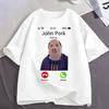 John Pork Is Calling Funny Meme T Shirts Unisexs Unisex Clothing Cotton Tshirts Fashion Oversized Short Sleeve Tshirt Streetwear