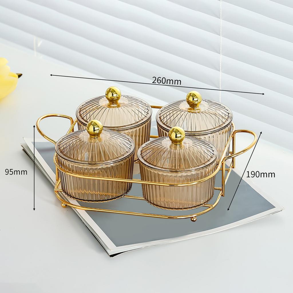 Fruit Plate Serving Dishes 6 Removable Serving Bowl Appetizer Condiment Server for Dessert Snacks Chips Kitchen Relish Tray