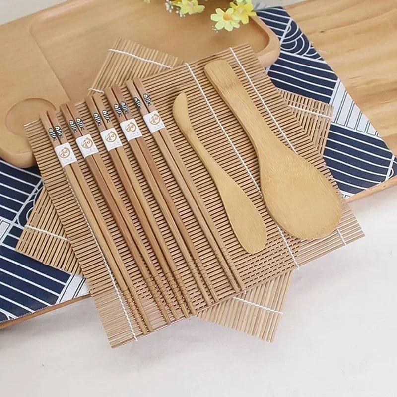 

9Pcs/Set DIY Sushi Maker Rice Mold Kitchen Making Tool Kit Molds Cooking Tools Onigiri Mould Bento Home Accessories Gadgets