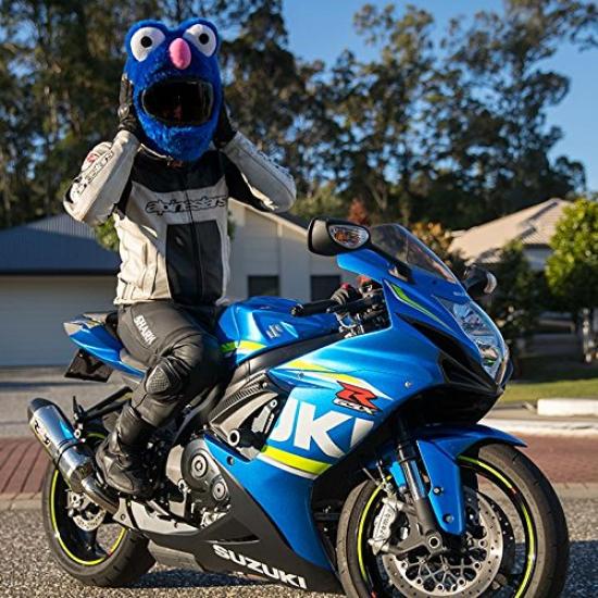 Moto Loot Helmet Cover for Motorcycle Fun Rides and One Helmets, Gifts, Size, Blue, MLAM-063