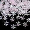 300pcs-Christmas Snowflakes Confetti Artificial Snow Xmas Tree Ornaments Decorations for Home Party Wedding Decor