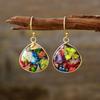 New Simple Holiday Bohemian Emperor Stone Water Drop Pendant Earrings Earrings European and American Popular Jewelry