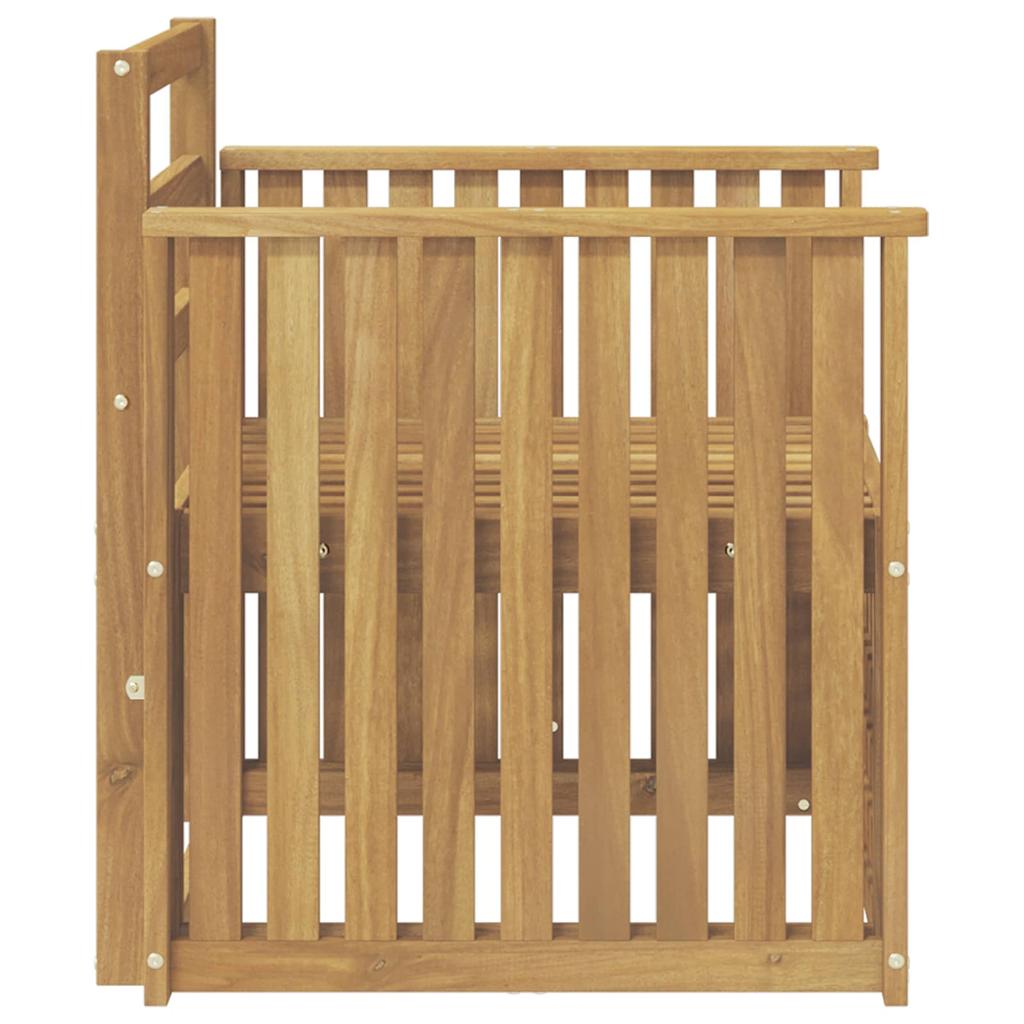 Outdoor Sofa Set Solid Acacia Wood White