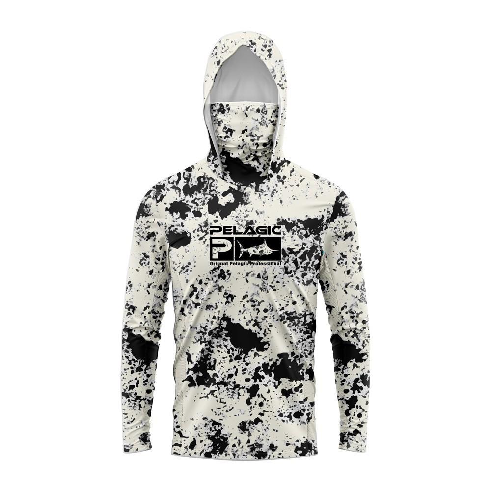 Pelagisches Angelanzug Sonnenschutzanzug Mit Kapuze Mit Maske Luya Camouflage Langarm Eis Seide Schnelltrocknend Meeresfischen