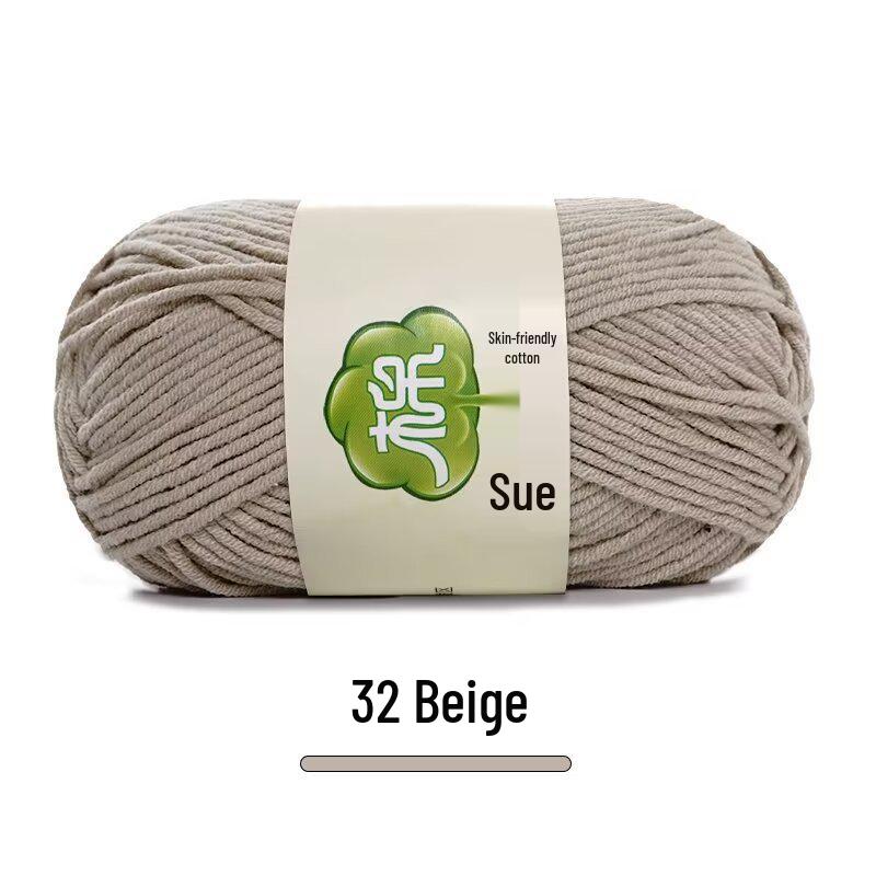 

Combed Milk Cotton 5-Strand Yarn Pack for Hand-Knitted Scarves, Medium Thick, DIY Blanket Knitting, Crochet Material.