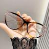 Óculos Vintage de Alta Definição Olho de Gato Anti Luz Azul 0 Grau Ultraleve Lentes Plano Óculos