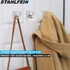 STAHLFEIN Towel Holder Towel Hook Stainless Steel Self-adhesive Set of 4