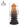 Ultra-Soft Textured Fantasy Anal Plug with Smooth Tapered Tip - Body Safe Silicone Graduated Massager for Unisex Adult Game
