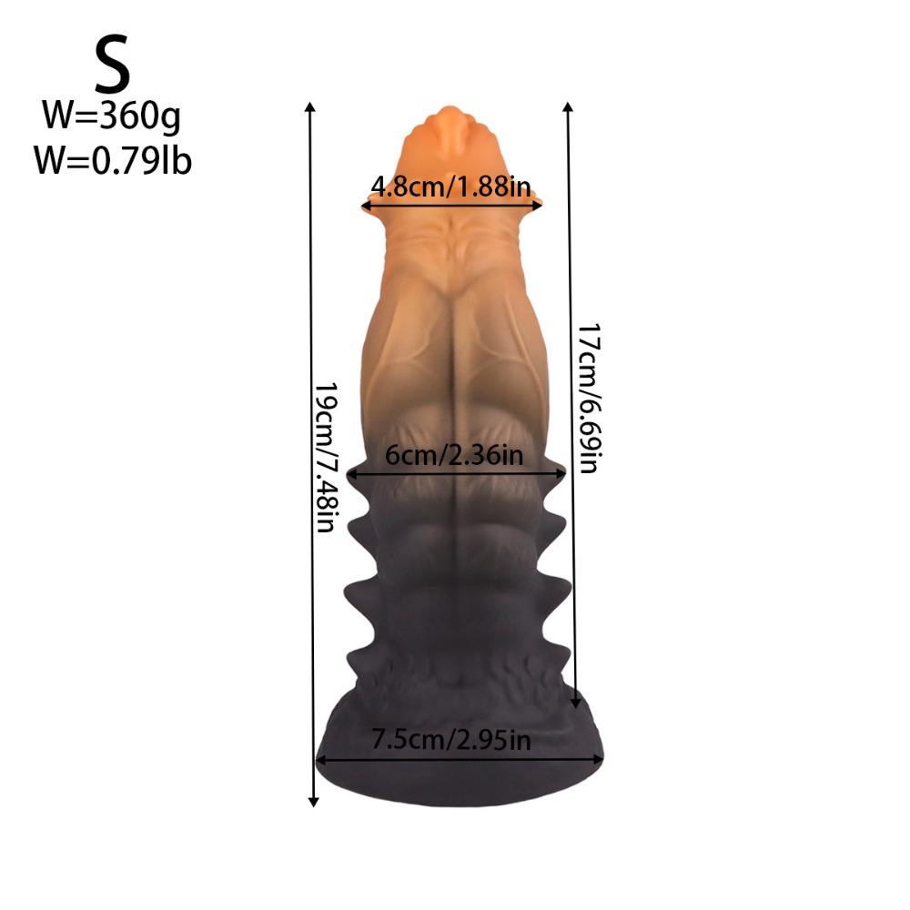 Ultra-Soft Textured Fantasy Anal Plug with Smooth Tapered Tip - Body Safe Silicone Graduated Massager for Unisex Adult Game